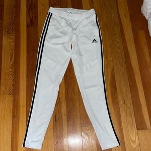 White Womens Adidas Joggers